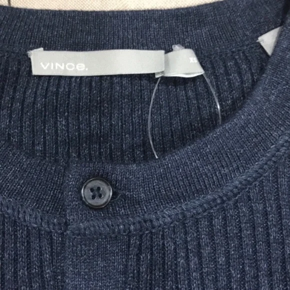 VINCE Ribbed Henley - Picture 5 of 7